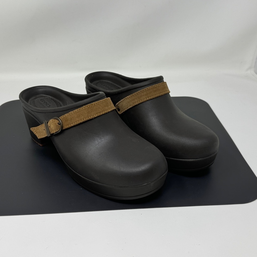 Crocs Sarah Clog Mule Duel Comfort Espresso Standard Fit Woman’s Size 8 - Picture 4 of 10